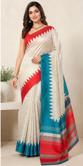 Tusser silk saree