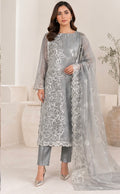 Organza unstitched suit