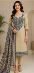 Cotton unstitched suit
