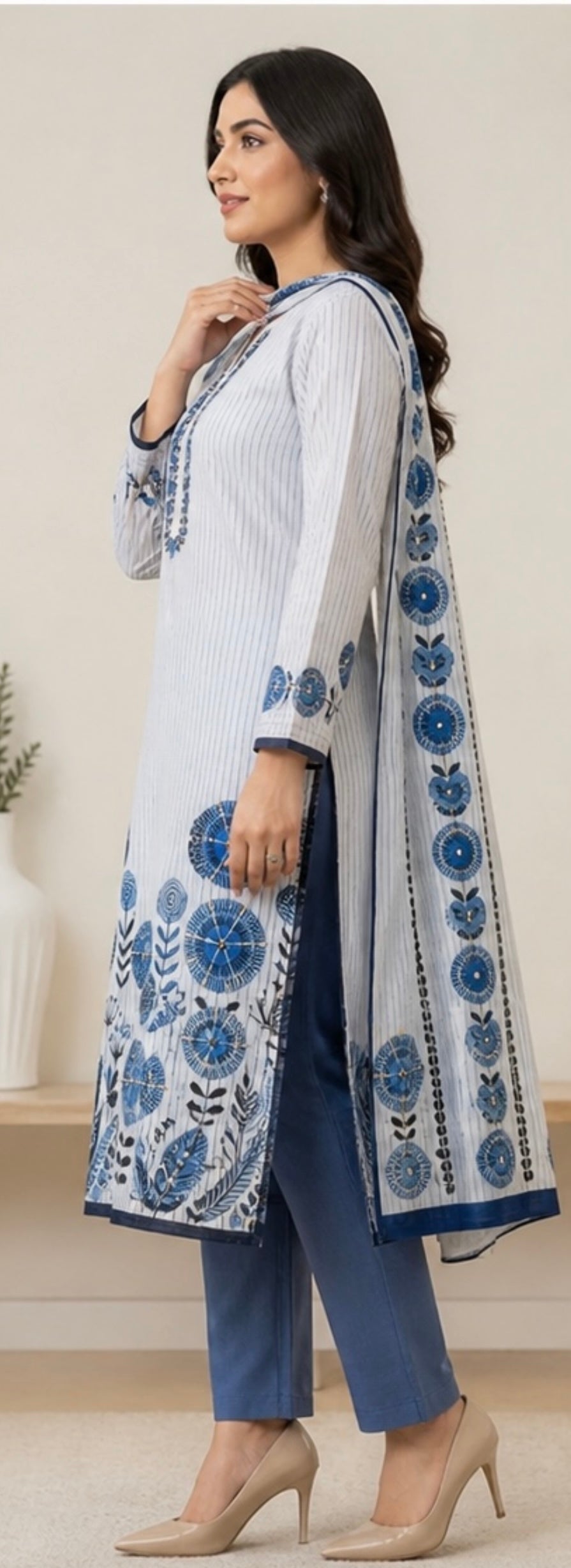 Cotton unstitched suits