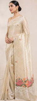 Tissue organza saree