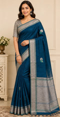 Tusser silk saree