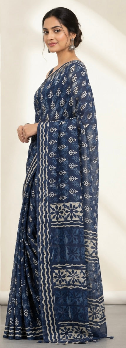 Linen saree