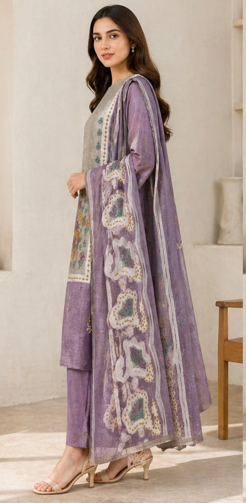 Cotton unstitched suit