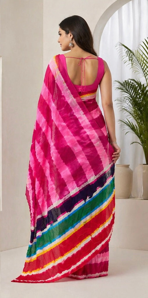 Gorget leharia saree