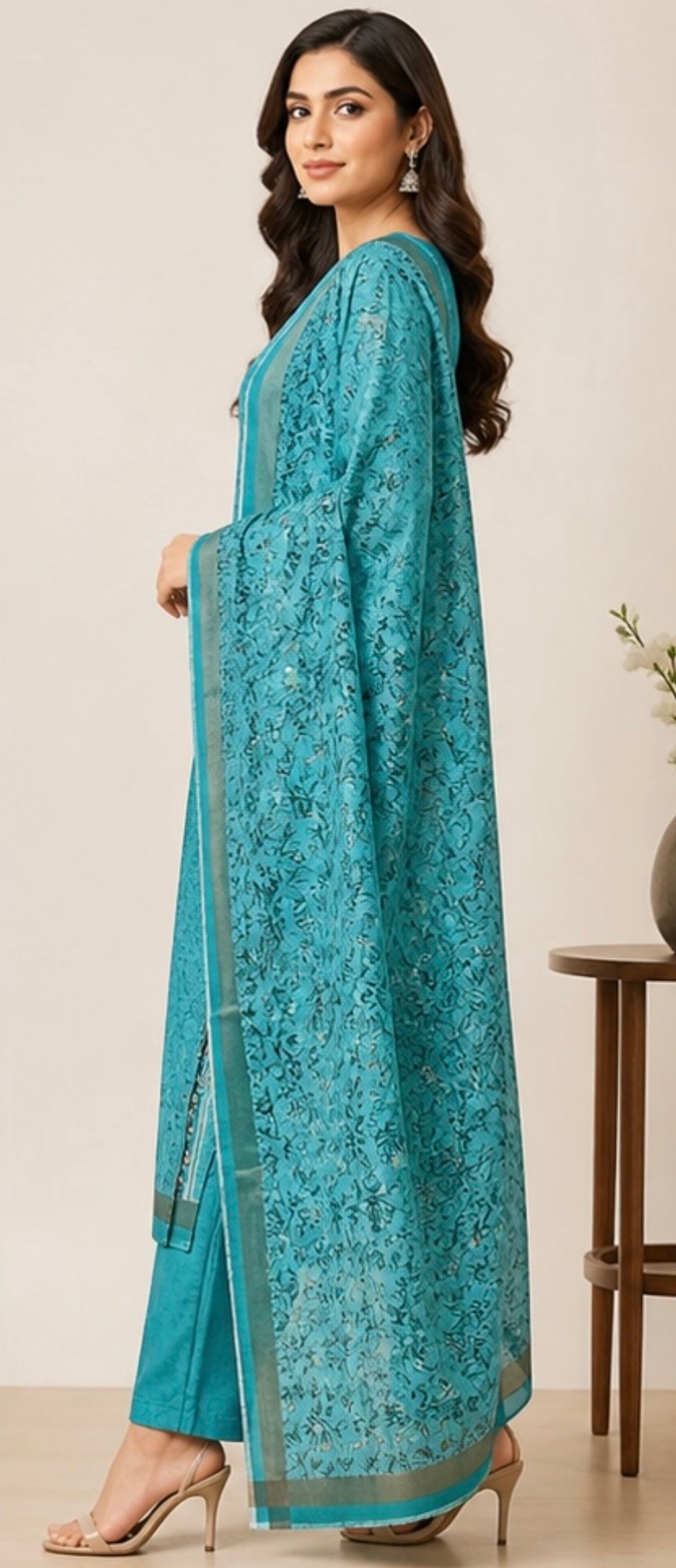Cotton unstitched suit