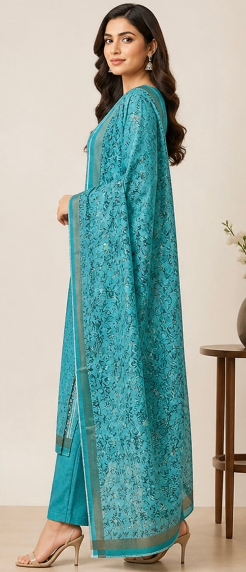 Cotton unstitched suit