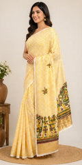 Cotton printed saree