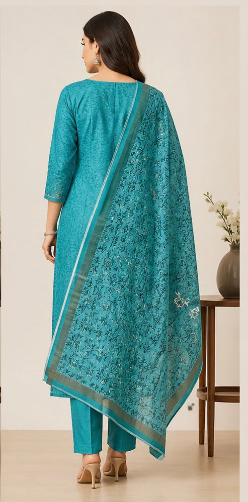 Cotton unstitched suit