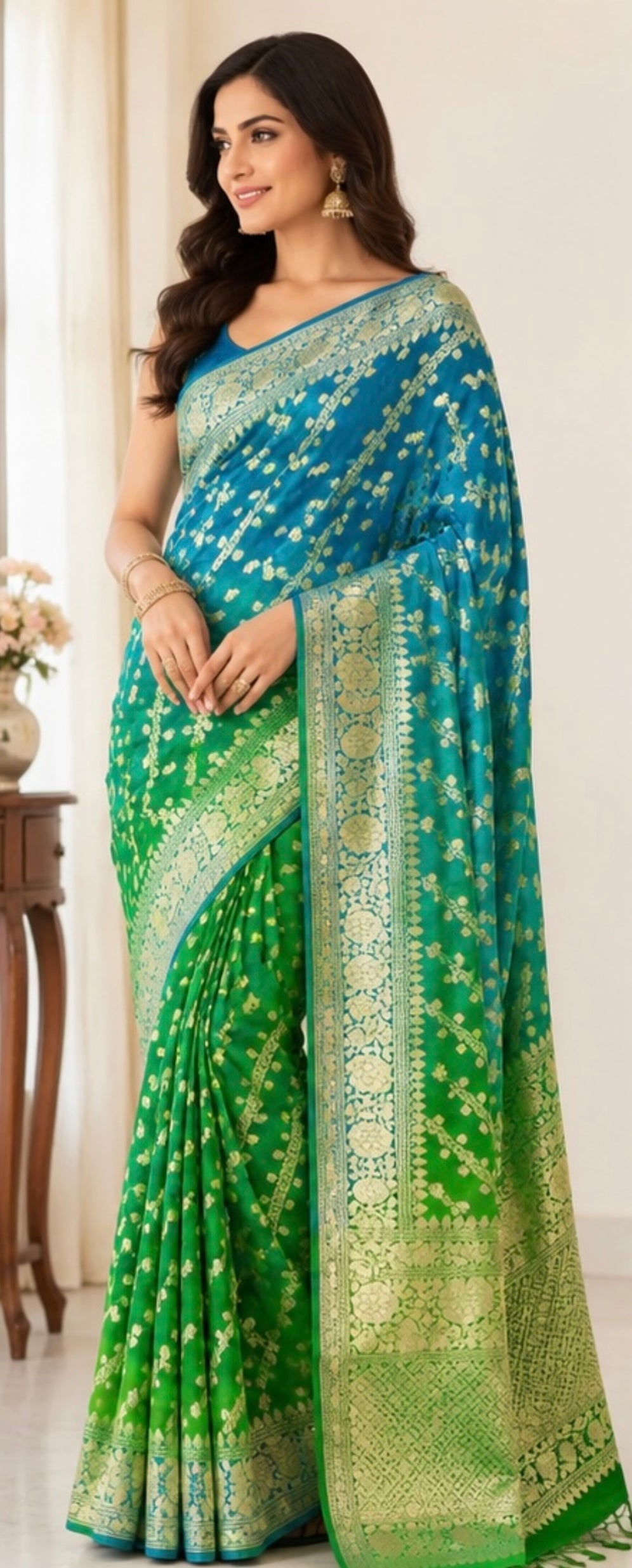Gorget weaving saree