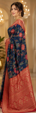 Handloom printed Saree