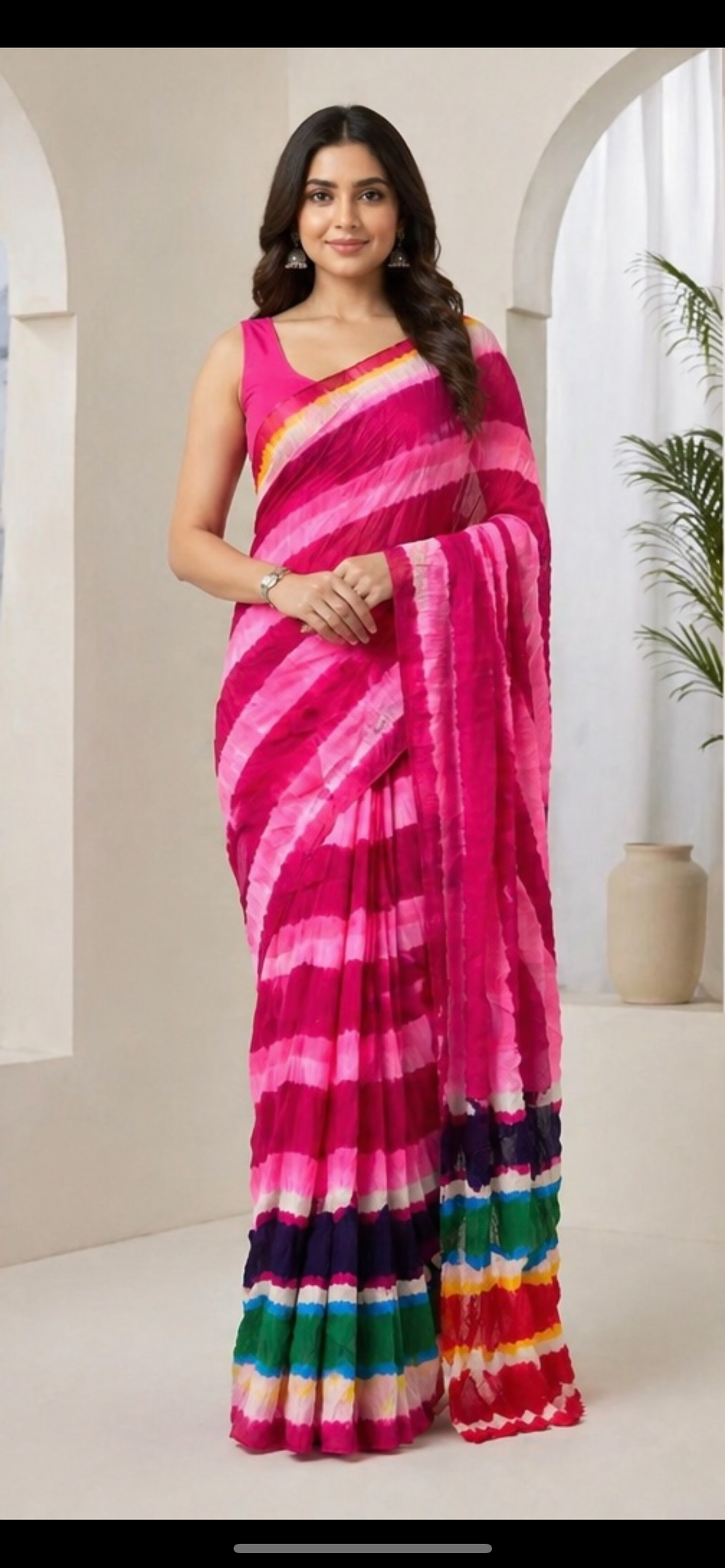 Gorget leharia saree