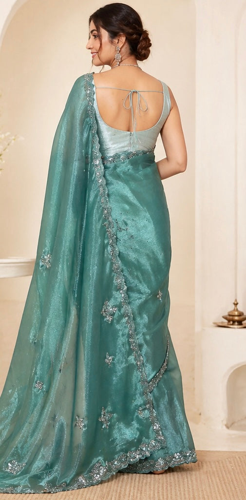 Organza saree
