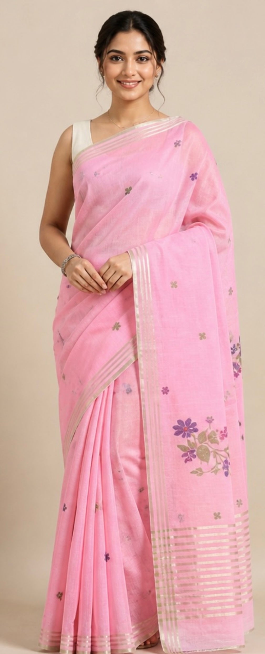 Cotton weaving saree