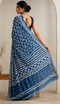 Linen saree