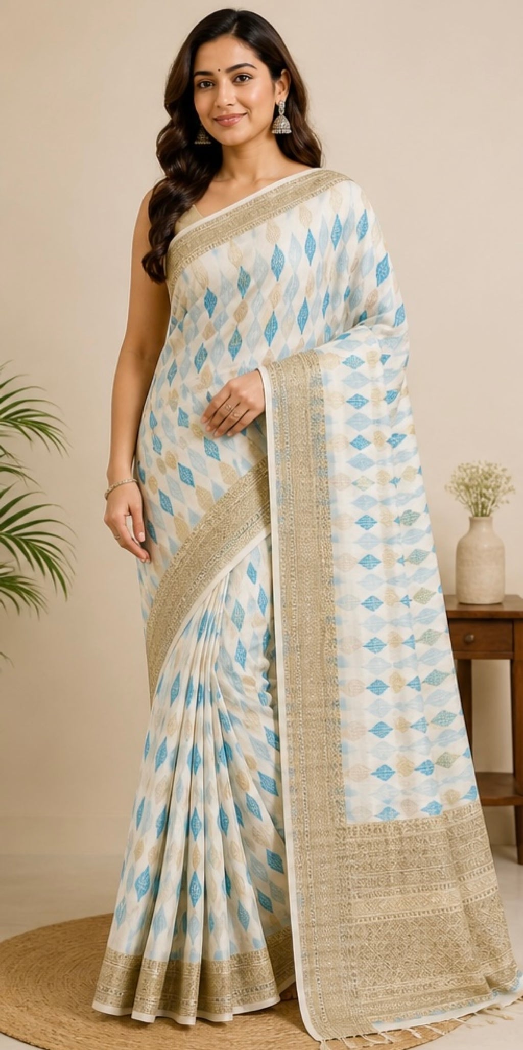Chanderi cotton saree