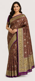 Silk jamavar saree