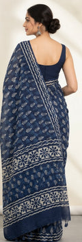 Linen saree