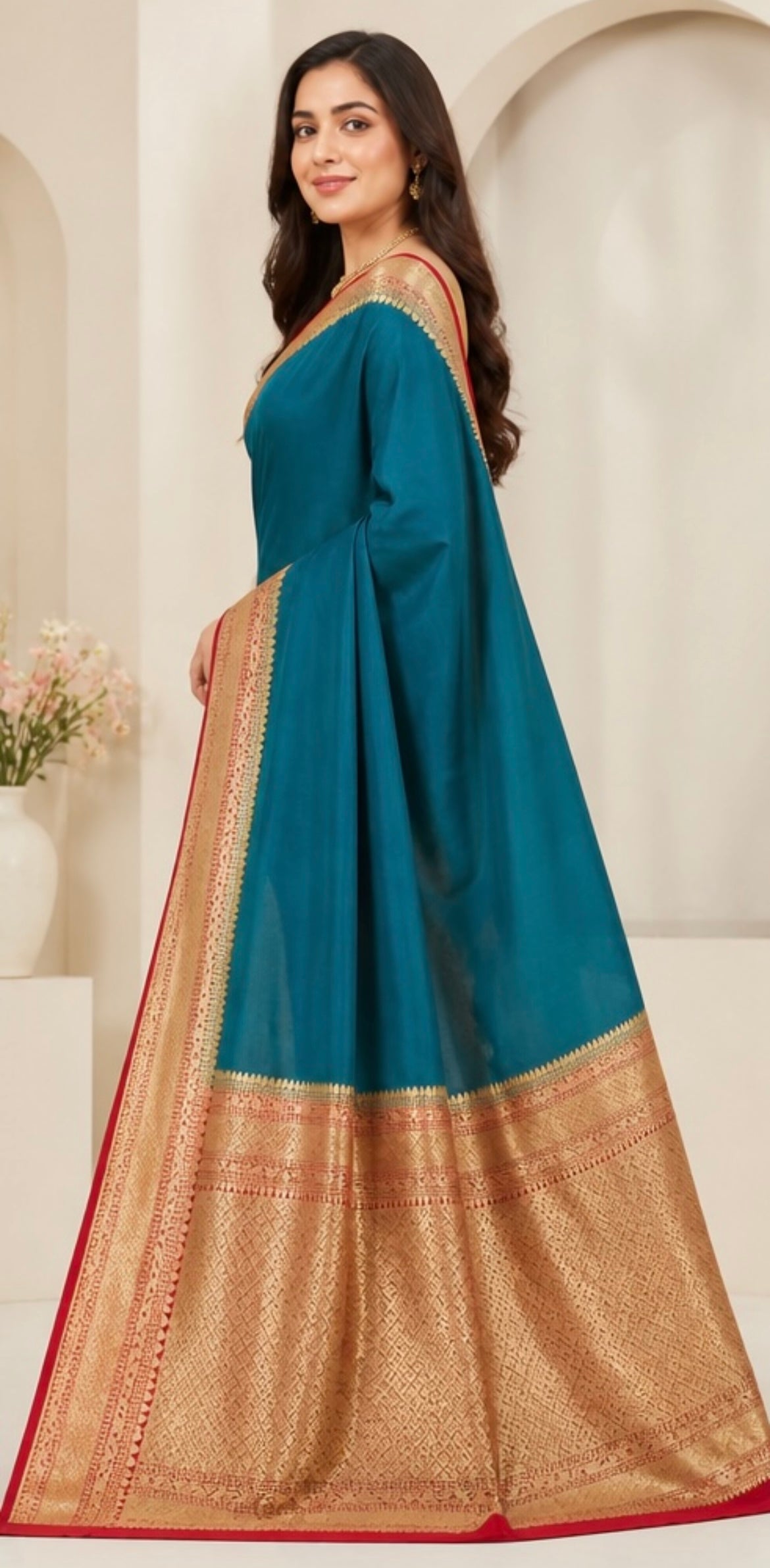 Gorget weaving saree