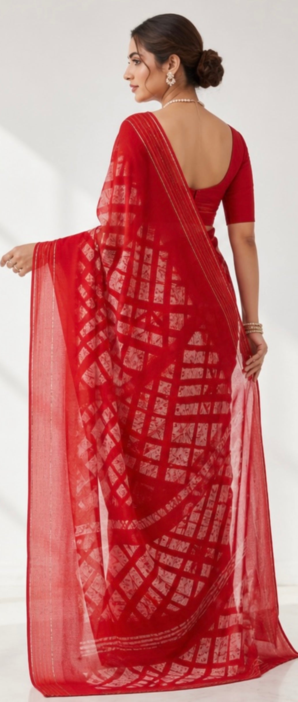 Shiffon printed saree