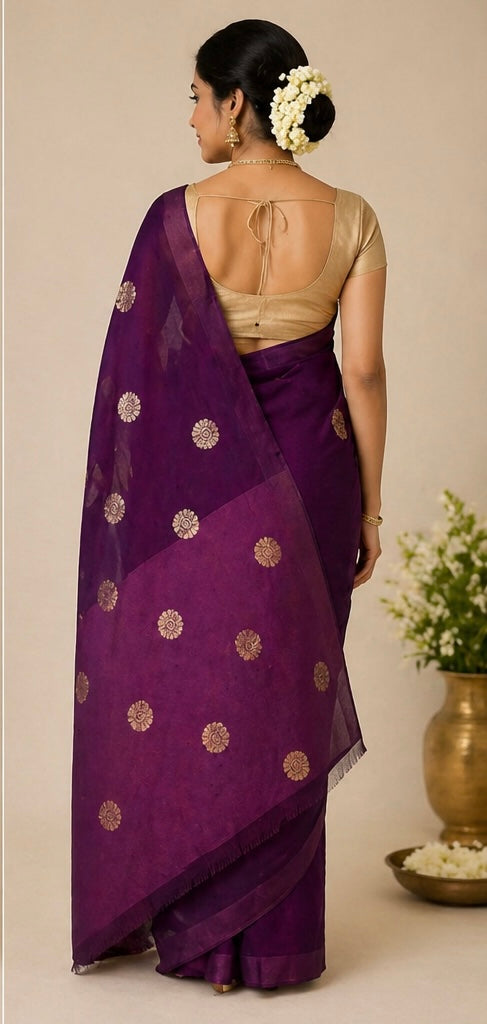 Shiffon weaving saree