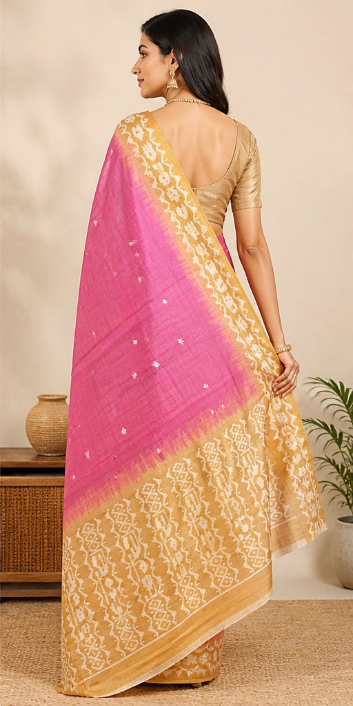 Tusser silk saree