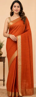 Shiffon plain saree