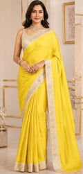 Crape weaving saree
