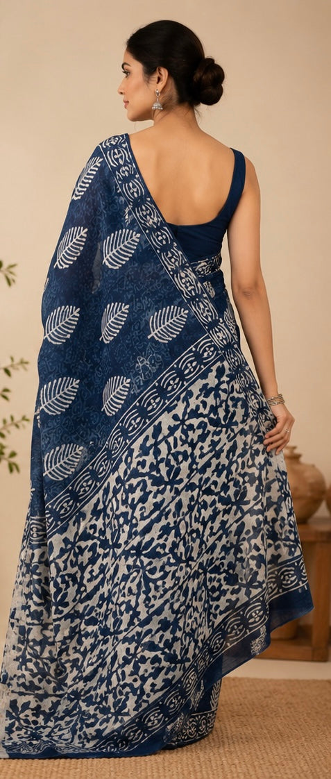 Linen saree
