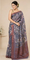 Tusser silk saree
