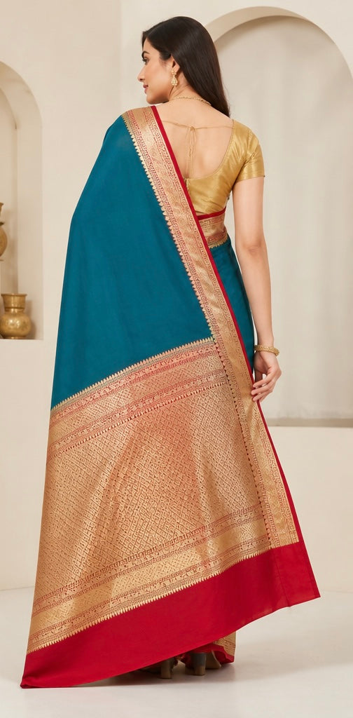 Gorget weaving saree