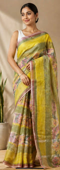 Linen saree