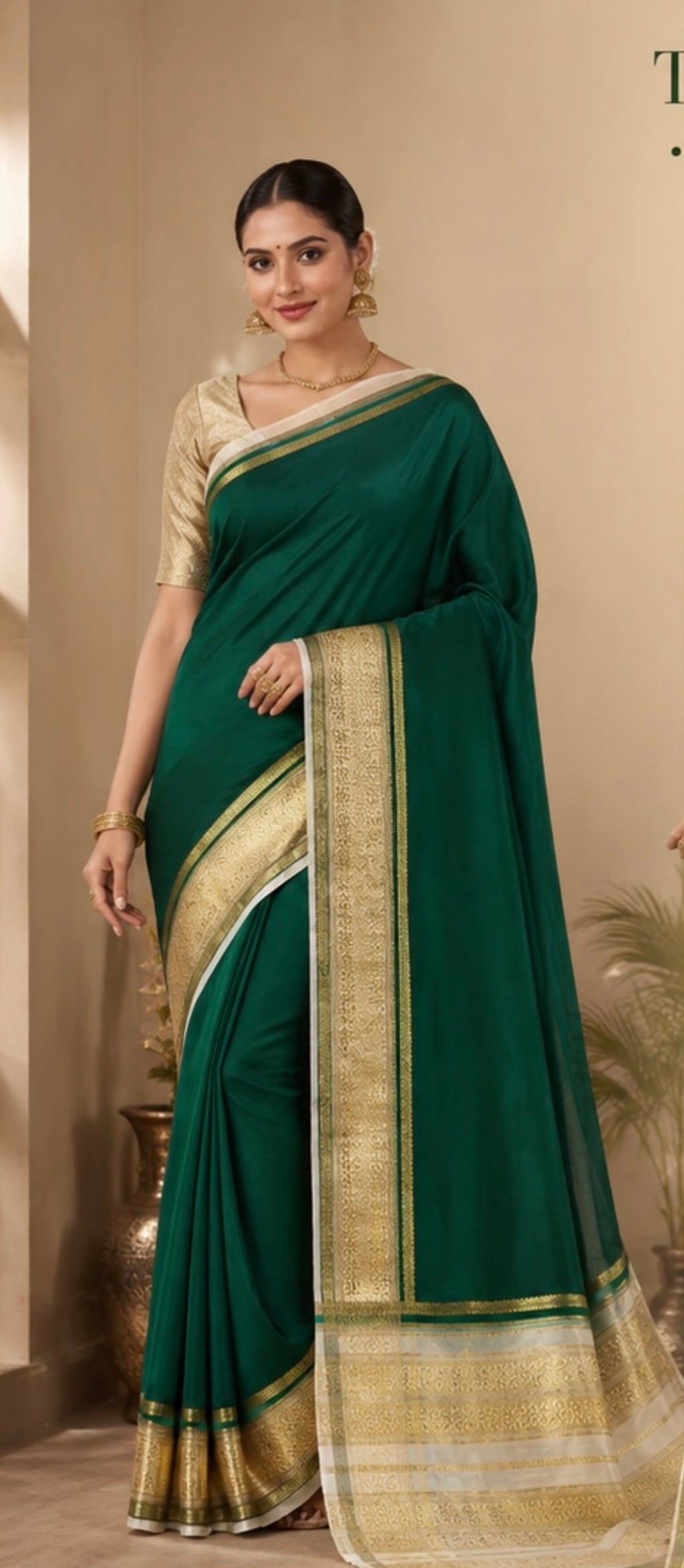 Crape weaving saree