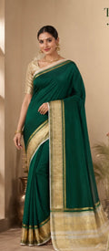 Crape weaving saree
