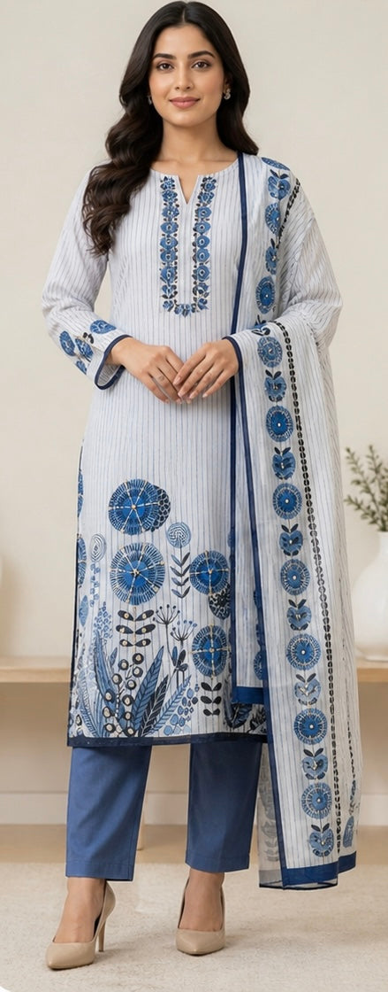 Cotton unstitched suits