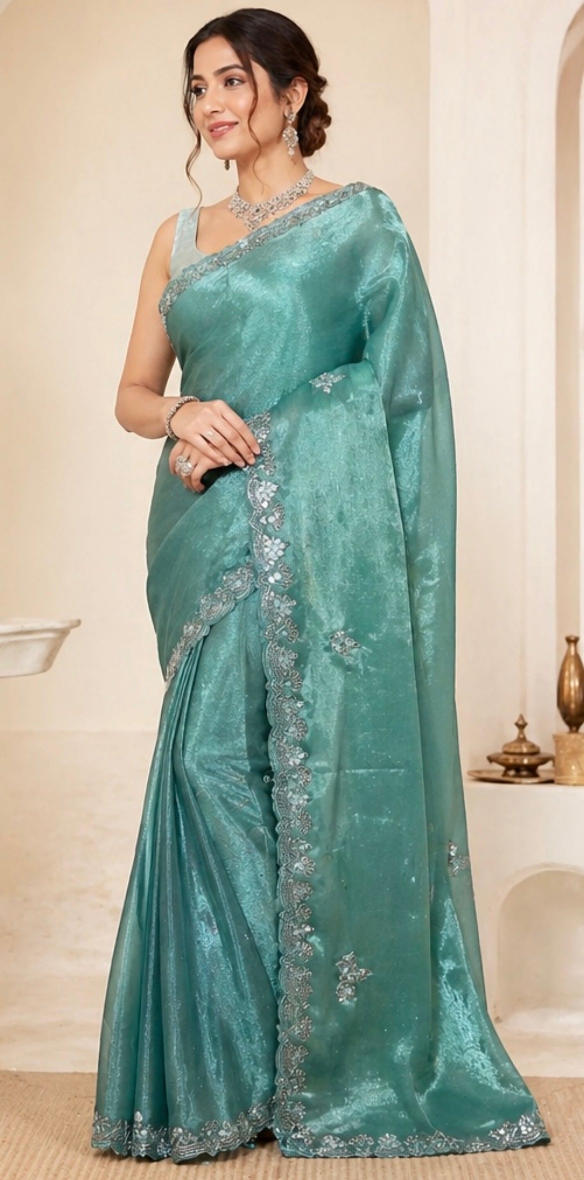 Organza saree