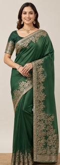 Crape weaving saree