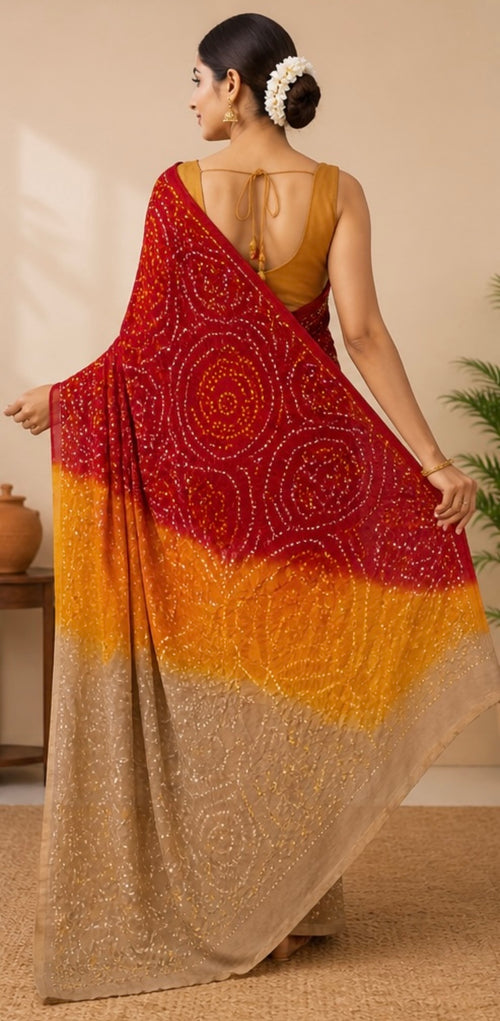 Bandhej saree