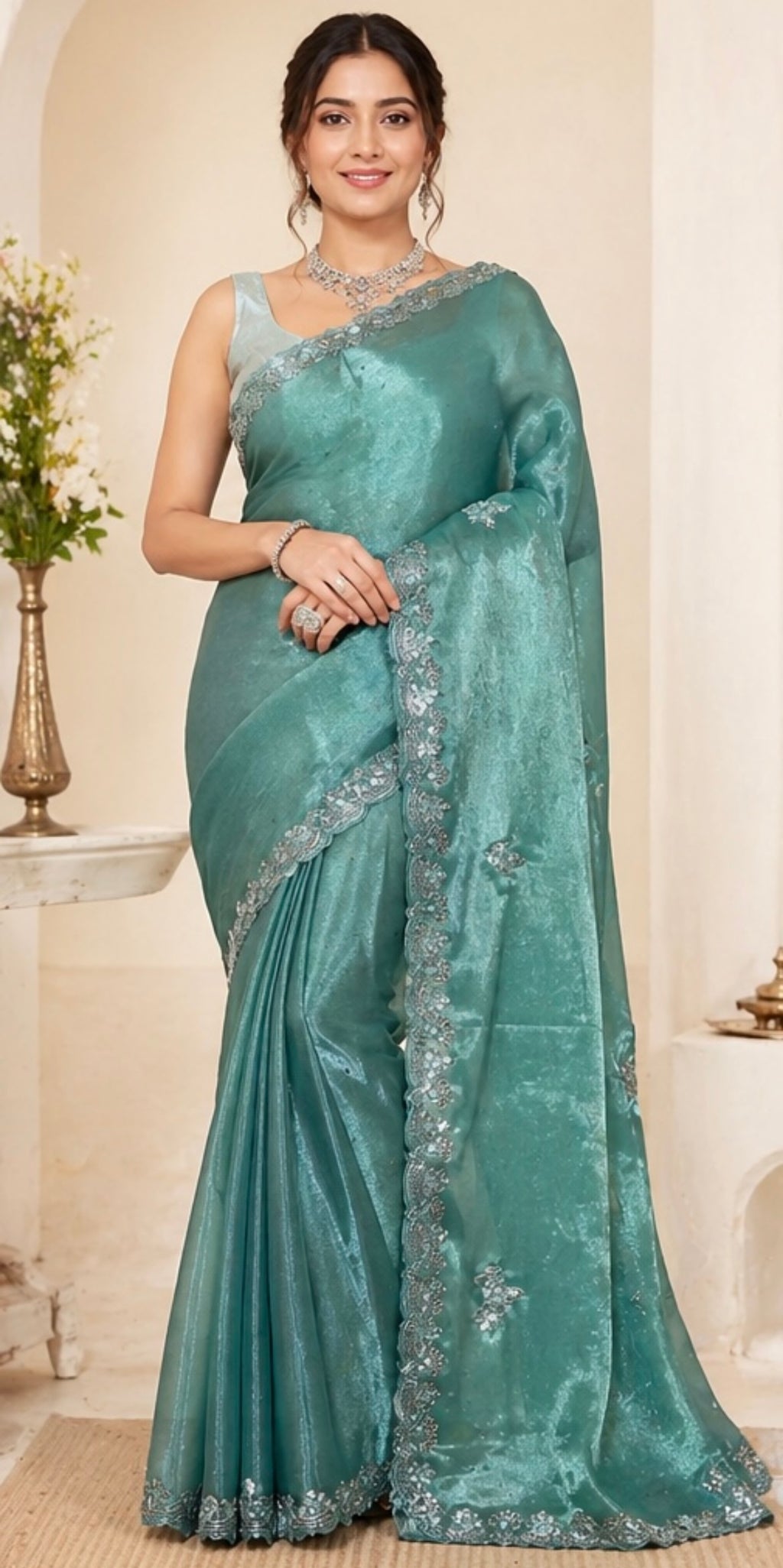 Organza saree