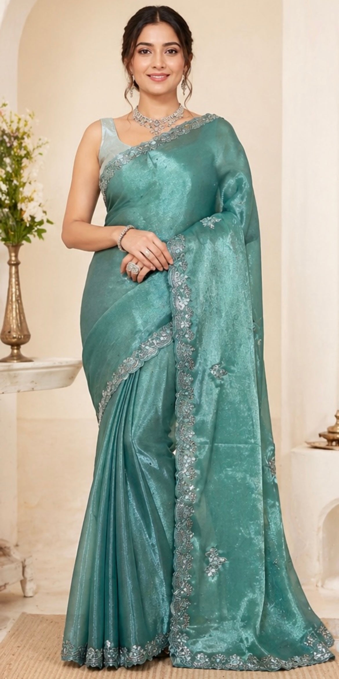 Organza saree
