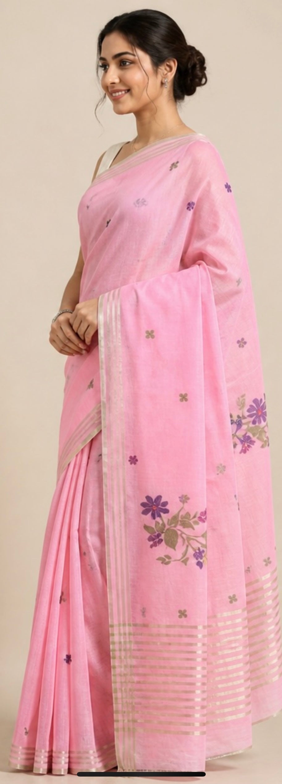 Cotton weaving saree